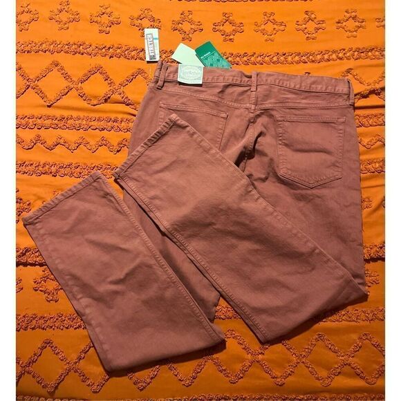 Flag & Anthem jeans Nashville Straight BNWT size 35 34 red - Picture 11 of 13